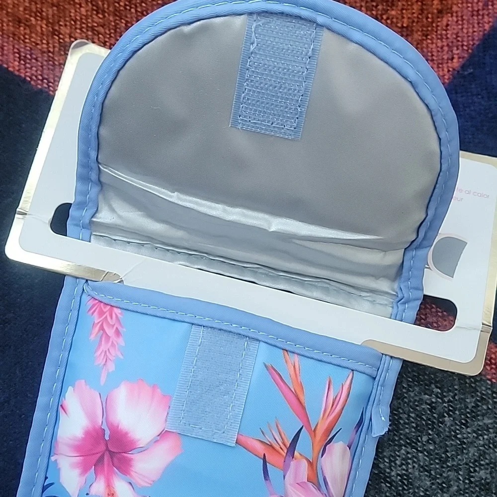 New Miami Blue and Pink Floral Hair Case